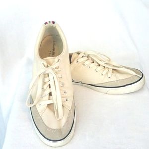 Banana Republic Men's Canvas Cream Colored Sneaker Sz 12